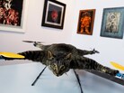 Orville, the flying helicopter cat made by artist Bert Jansen. The cat is part of an art fair in Amsterdam. Orville, the flying helicopter cat made by artist Bert Jansen. The cat is part of an art fair in Amsterdam.