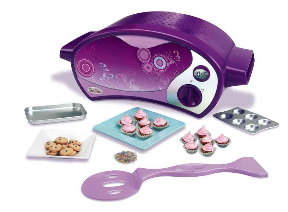Today's Easy-Bake Ultimate Oven has a sleek, retro-futuristic look. And the light bulbs have been replaced with a heating element, making it, perhaps, more oven than Easy-Bake.