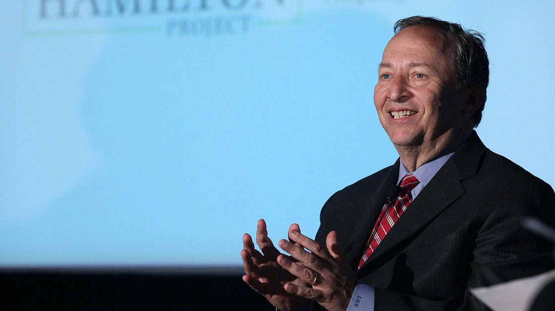 Former Treasury Secretary Lawrence Summers speaks during a discussion about tax codes and revenue hosted by the Brookings Institute on May 3 in Washington.