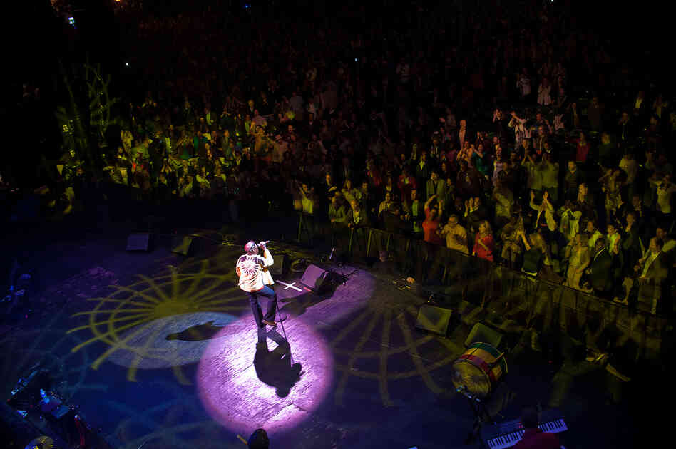 Despite an unseasonably cool June evening, the Prospect Park Bandshell was packed.
