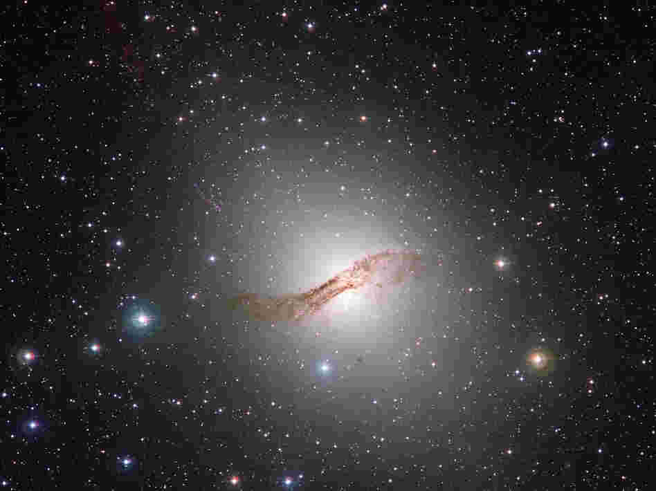 The peculiar galaxy Centaurus A (NGC 5128) as seen by the MPG/ESO 2.2-metre telescope at the La Silla Observatory in Chile.