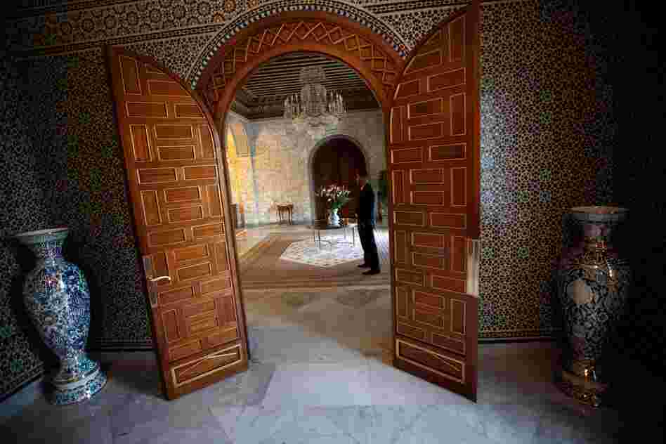 Inside the presidential palace, now home to Moncef Marzouki, who became president last December. 
