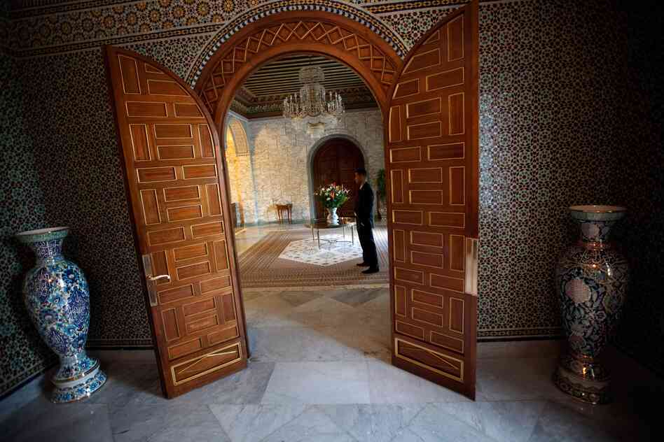 Inside the presidential palace, now home to Moncef Marzouki, who became president last December. 