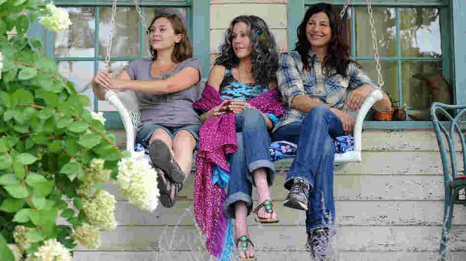 A big-city lawyer (Catherine Keener, right) must adjust to the hippie lifestyle when she and her daughter (Elizabeth Olsen, left) go to Woodstock to visit her mother (Jane Fonda) in Peace, Love & Misunderstanding. A big-city lawyer (Catherine Keener, right) must adjust to the hippie lifestyle when she and her daughter (Elizabeth Olsen, left) go to Woodstock to visit her mother (Jane Fonda) in Peace, Love & Misunderstanding.