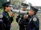 Steve Guttenberg (left), Michael Winslow (center) and G.W. Bailey star in 1987's Police Academy 4: Citizens On Patrol, part of the film franchise launched by 1984's Police Academy. Steve Guttenberg (left), Michael Winslow (center) and G.W. Bailey star in 1987's Police Academy 4: Citizens On Patrol, part of the film franchise launched by 1984's Police Academy.