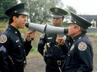 Steve Guttenberg (left), Michael Winslow (center) and G.W. Bailey star in 1987's Police Academy 4: Citizens On Patrol, part of the film franchise launched by 1984's Police Academy. Steve Guttenberg (left), Michael Winslow (center) and G.W. Bailey star in 1987's Police Academy 4: Citizens On Patrol, part of the film franchise launched by 1984's Police Academy.