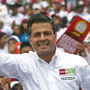 Mexican presidential front-runner Enrique Pena Nieto of the Institutional Revolutionary Party, or PRI, waves to the crowds during a campaign stop in the northern border city of Tijuana, Mexico, on June 3. The once dominant PRI, out of power for the past 12 years, looks likely to make a comeback. Mexican presidential front-runner Enrique Pena Nieto of the Institutional Revolutionary Party, or PRI, waves to the crowds during a campaign stop in the northern border city of Tijuana, Mexico, on June 3. The once dominant PRI, out of power for the past 12 years, looks likely to make a comeback.