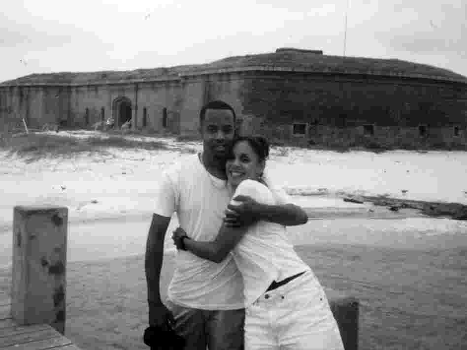 Trethewey and her brother Joe stand in front of Fort Massachusetts on Ship Island, Miss., circa 1999.