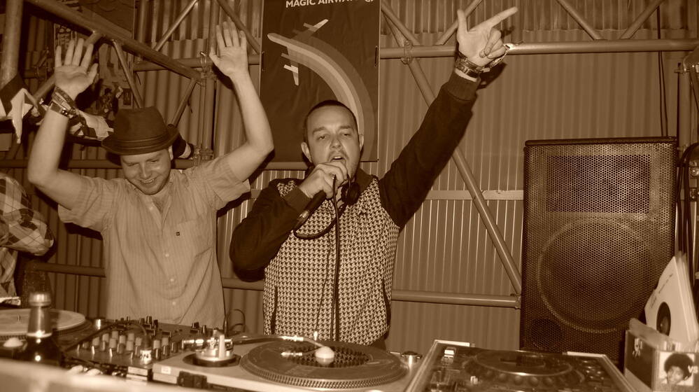DJ/promoter Frankie Francis makes up one-half of the British retro-boogaloo outfit, Sofrito.