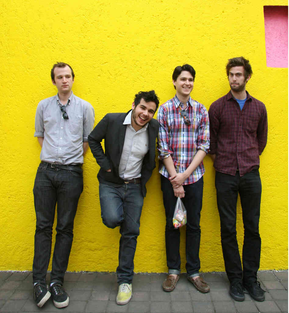 Vampire Weekend (from left: Chris Baio, Rostam Batmanglij, Ezra Koenig, Christopher Tomson) signed with XL Recordings in 2007. Vampire Weekend (from left: Chris Baio, Rostam Batmanglij, Ezra Koenig, Christopher Tomson) signed with XL Recordings in 2007.