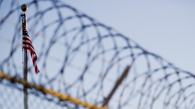 Outside the U.S. detention center at Guantanamo Bay, Cuba.