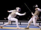 Alexander Massialas (left) lands a touch on Britain's Keith Cook during last year's Fencing International Invitation in London. Alexander Massialas (left) lands a touch on Britain's Keith Cook during last year's Fencing International Invitation in London.