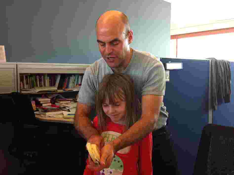 When slicing bread, make sure to place a child between you and the knife. (Seriously though isn't this adorable?).