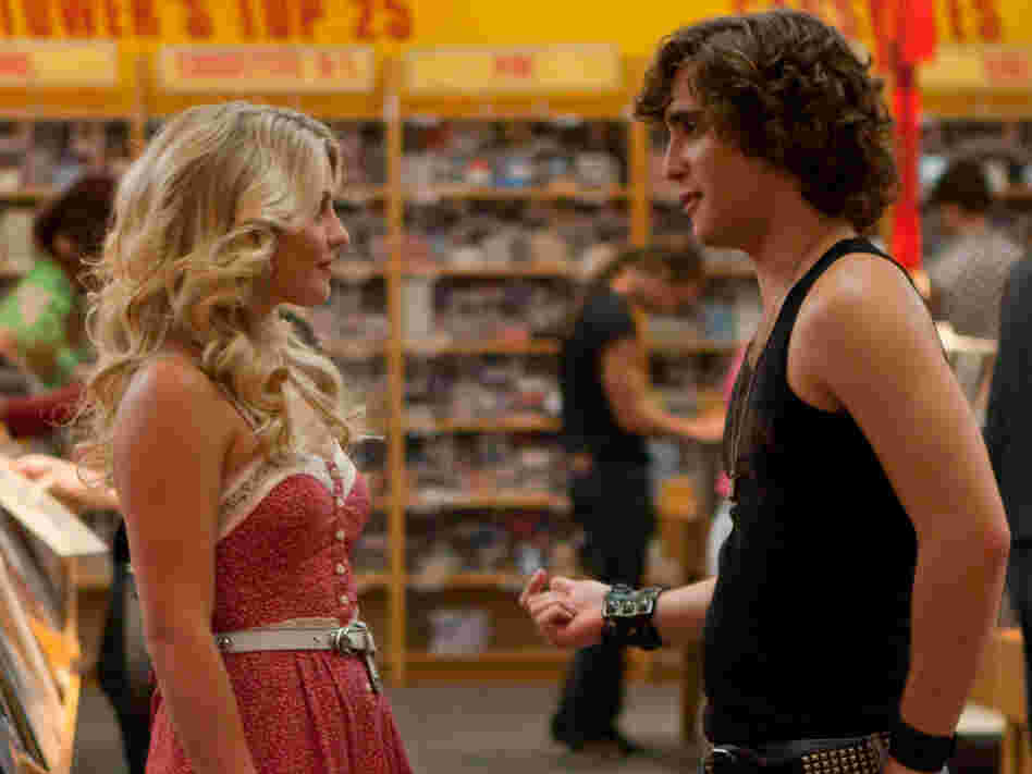 Julianne Hough and Diego Boneta as small-town girl Sherrie Christian and city boy Drew, who follow the typical boy-meets-girl love story in Rock of Ages.