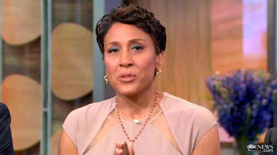 Good Morning America's Robin Roberts on the show today.