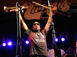 Trombone Shorty and Orleans Avenue perform at the famous New Orleans jazz bar Tipitina's.