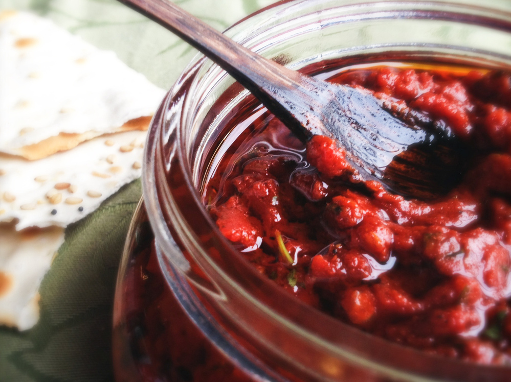 Just a spoonful of the spicy chili paste known as harissa goes a long way