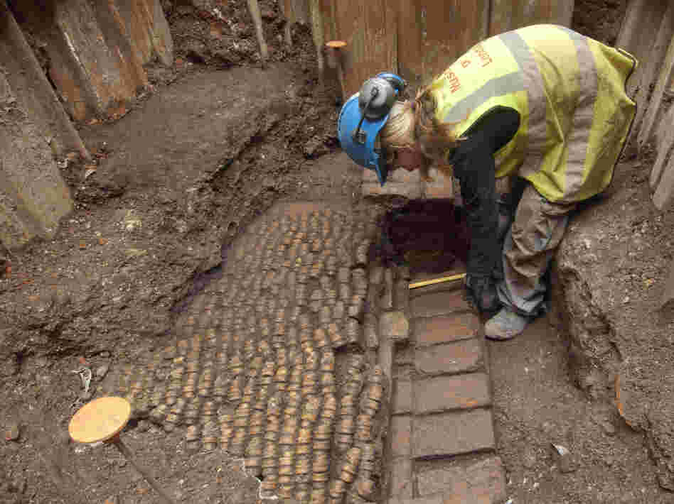 Archaeologists from the Museum of London Archaeology recently excavated the site of the 16th-century Curtain Theatre, where Shakespeare staged some of his plays.