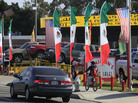 U.S. and Mexican flags decorate an auto shop in Santa Ana, Calif., June 2011. U.S. and Mexican flags decorate an auto shop in Santa Ana, Calif., June 2011.