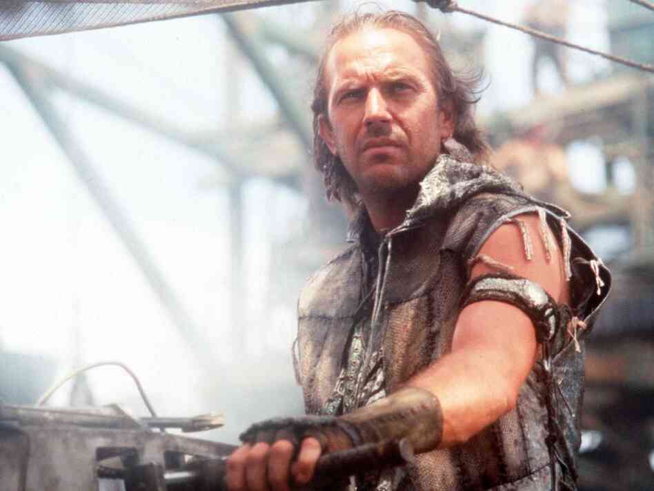 If you're a fan of Waterworld, then the vision of the future in the Civilization II game played by "Lycerius" may be to your liking. (Kevin Costner in a scene from that 1995 movie.)
