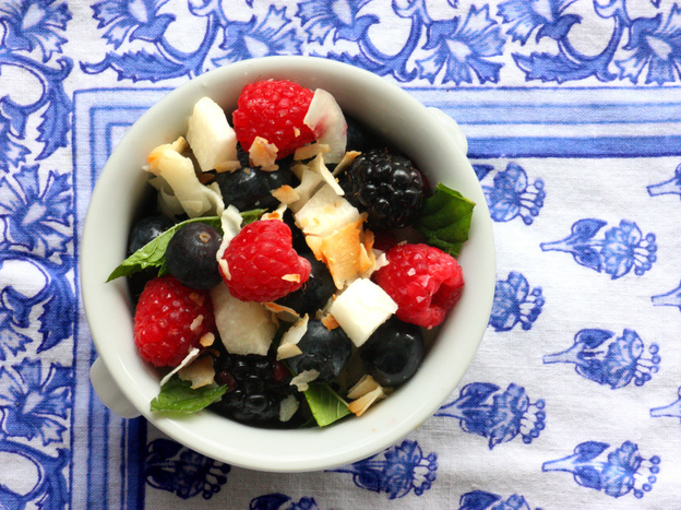 Crunchy Coconut-Berry Salad