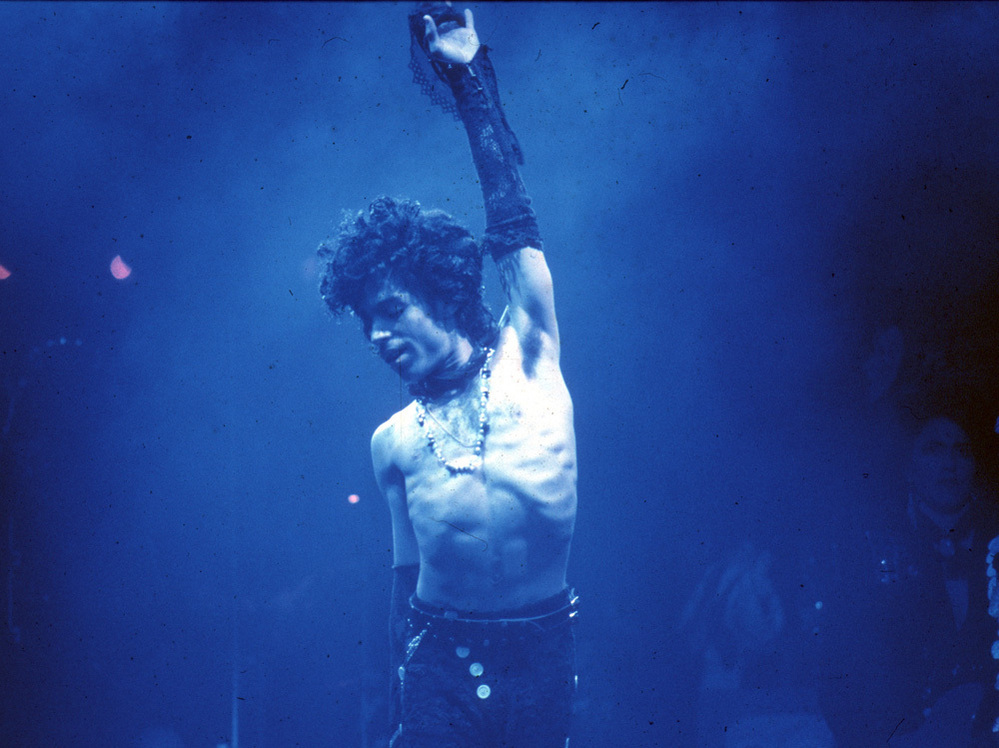 Prince performing at the Fabulous Forum in Inglewood, Calif., in 1985.