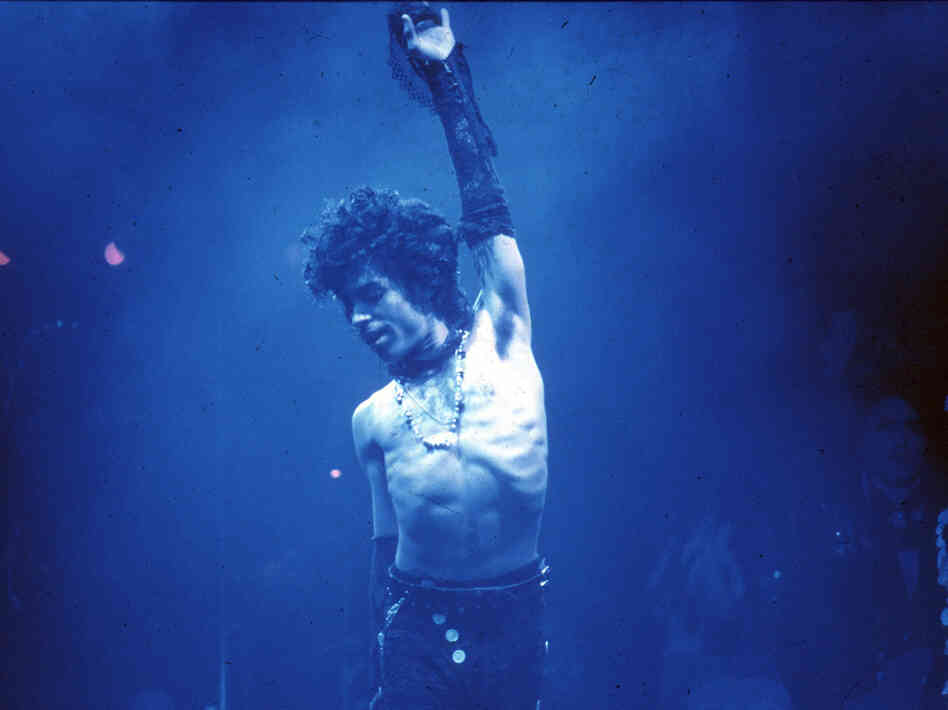 Prince performing at the Fabulous Forum in Inglewood, Calif., in 1985.