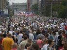 Protesters gather for a demonstration in central Moscow against President Vladimir Putin. Protesters gather for a demonstration in central Moscow against President Vladimir Putin.