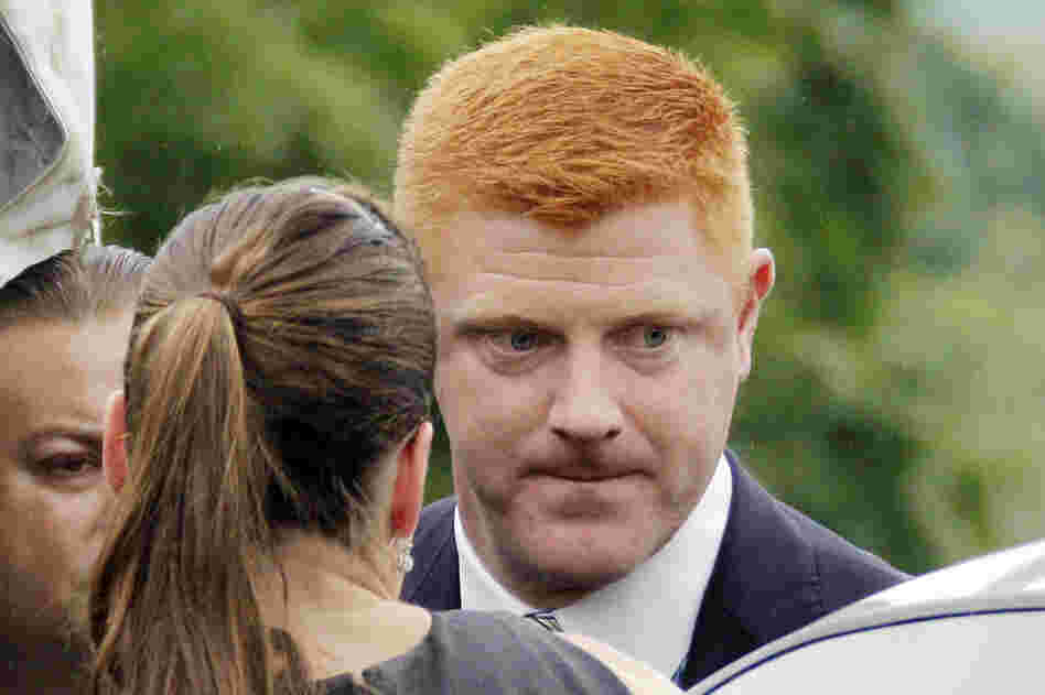 Penn State University assistant football coach Mike McQueary arrives at the Centre County Courthouse to testify in the child sexual abuse trial of former Penn State University assistant football coach Jerry Sandusky in Bellefonte, Pa.