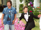 Reunited with an uptight son (Andy Samberg, right), a beer-swilling ne'er-do-well (Adam Sandler) counsels more heedless hedonism in That's My Boy. Reunited with an uptight son (Andy Samberg, right), a beer-swilling ne'er-do-well (Adam Sandler) counsels more heedless hedonism in That's My Boy.
