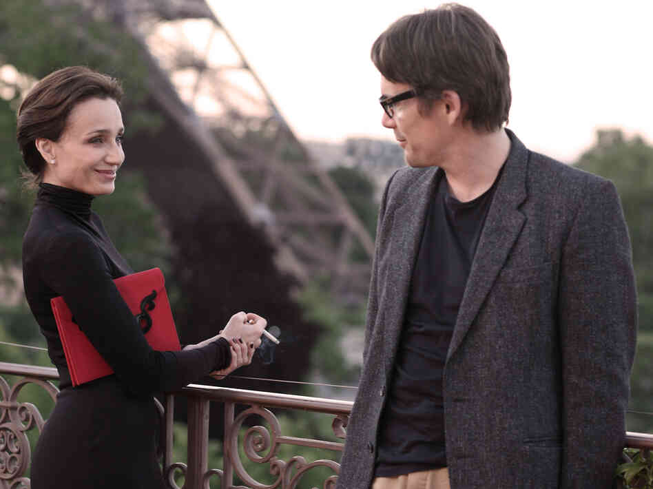 Kristin Scott Thomas as Margit,  one of Tom's lovers and possible muses in The Woman in the Fifth.