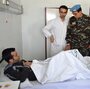 Members of the U.N. observers mission in Syria visit wounded soldiers and policemen at Tishreen Military Hospital in Damascus on May 23. Casualties among Syrian government forces are rising sharply. Members of the U.N. observers mission in Syria visit wounded soldiers and policemen at Tishreen Military Hospital in Damascus on May 23. Casualties among Syrian government forces are rising sharply.