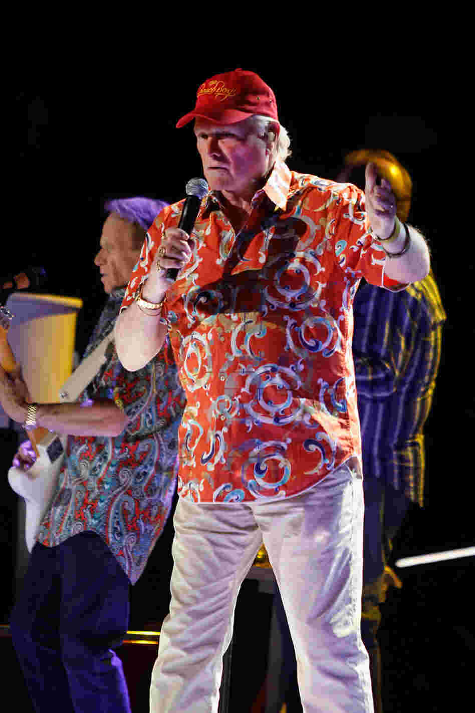 TUCSON, AZ - APRIL 24: Musician Mike Love performs during the Beach Boys 50th Anniversary Concert Tour at Anselmo Valencia Amphitheater on April 24, 2012 in Tucson, Arizona. (Photo by Mike Moore/Getty Images)