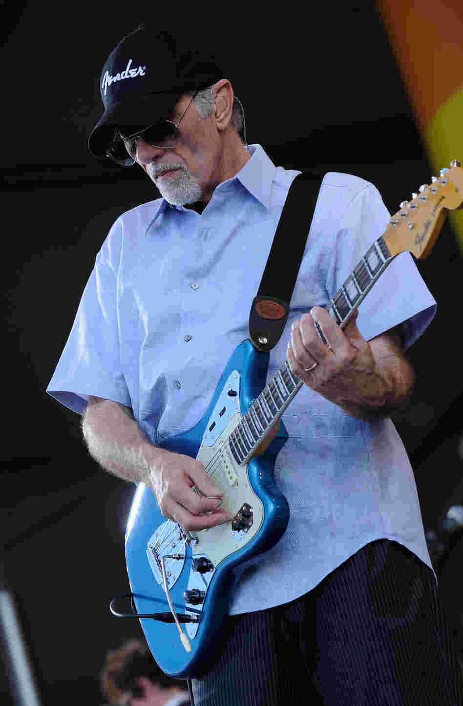 NEW ORLEANS, LA - APRIL 27: David Marks of The Beach Boys perform during he 2012 New Orleans Jazz & Heritage Festival Presented by Shell at the Fair Grounds Race Course on April 27, 2012 in New Orleans, Louisiana. (Photo by Rick Diamond/Getty Images)