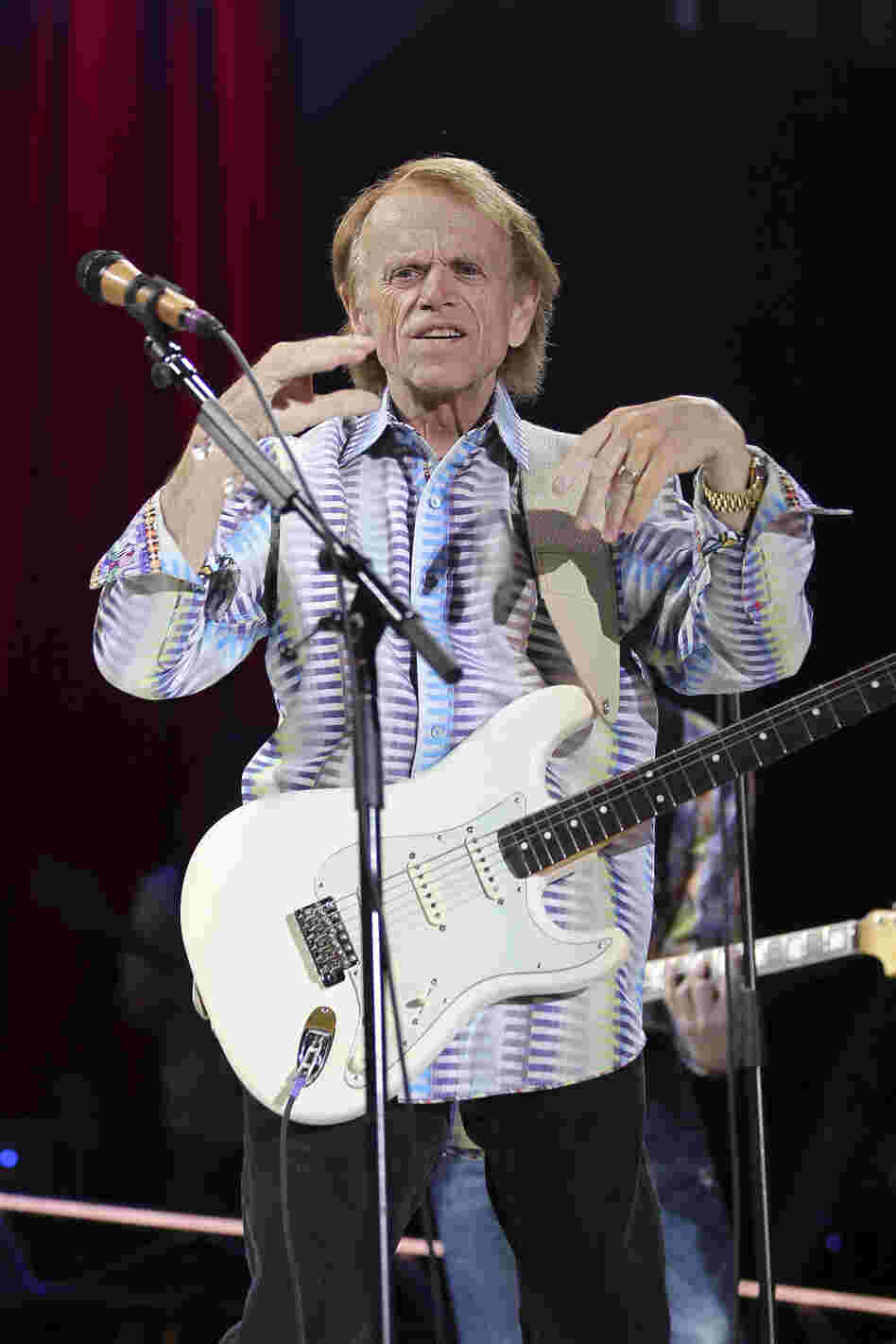 LAS VEGAS, NV - MAY 27: Al Jardine of the Beach Boys perform at the Red Rock Casino, Resort and Spa on May 27, 2012 in Las Vegas, Nevada. (Photo by Jeff Bottari/Getty Images)