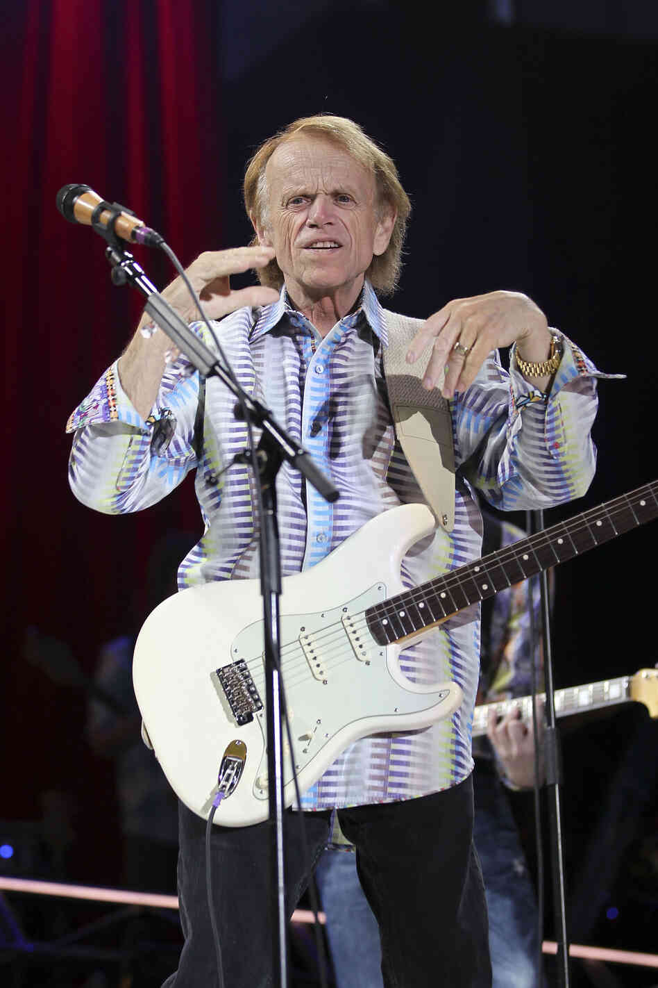 LAS VEGAS, NV - MAY 27: Al Jardine of the Beach Boys perform at the Red Rock Casino, Resort and Spa on May 27, 2012 in Las Vegas, Nevada. (Photo by Jeff Bottari/Getty Images)