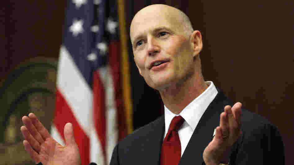 "Not one U.S. citizen has been eliminated from the voter rolls," Florida Gov. Rick Scott tells NPR's Michel Martin. "Not one."
