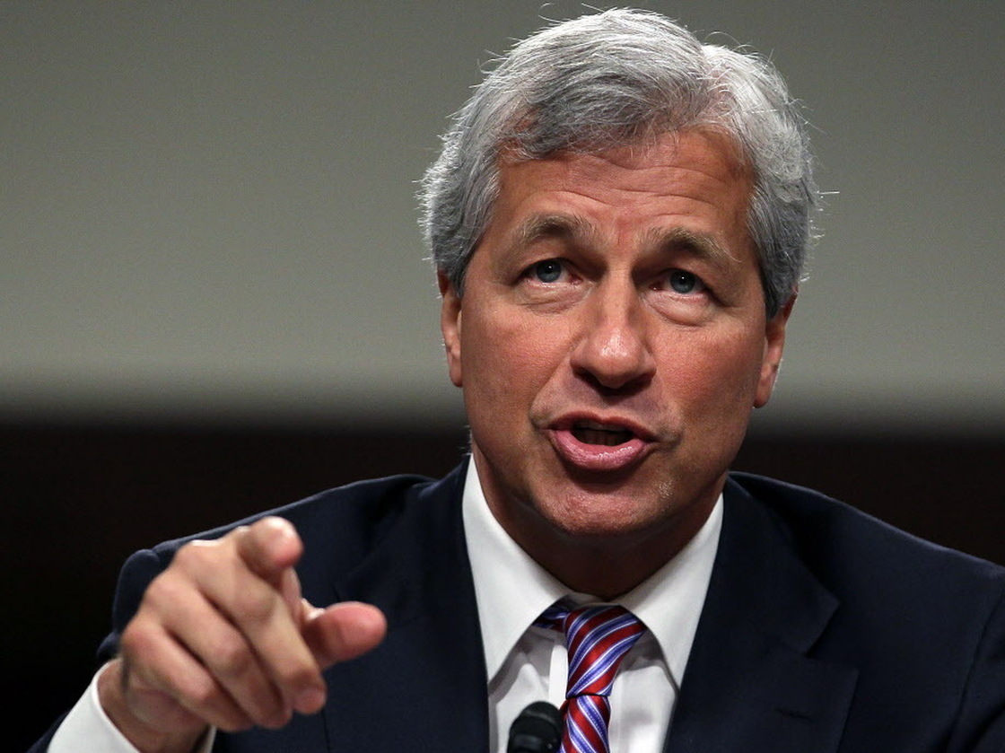 JPMorgan Chase CEO Jamie Dimon during his testimony today on Capitol Hill.