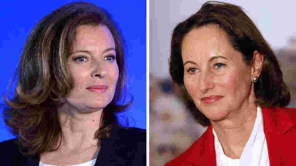 French President Francois Hollande's companion, Valerie Trierweiler (left), has sparked a political uproar in France, with a tweet in support of a candidate running against Segolene Royal (right), Hollande's former partner and the mother of his four children.