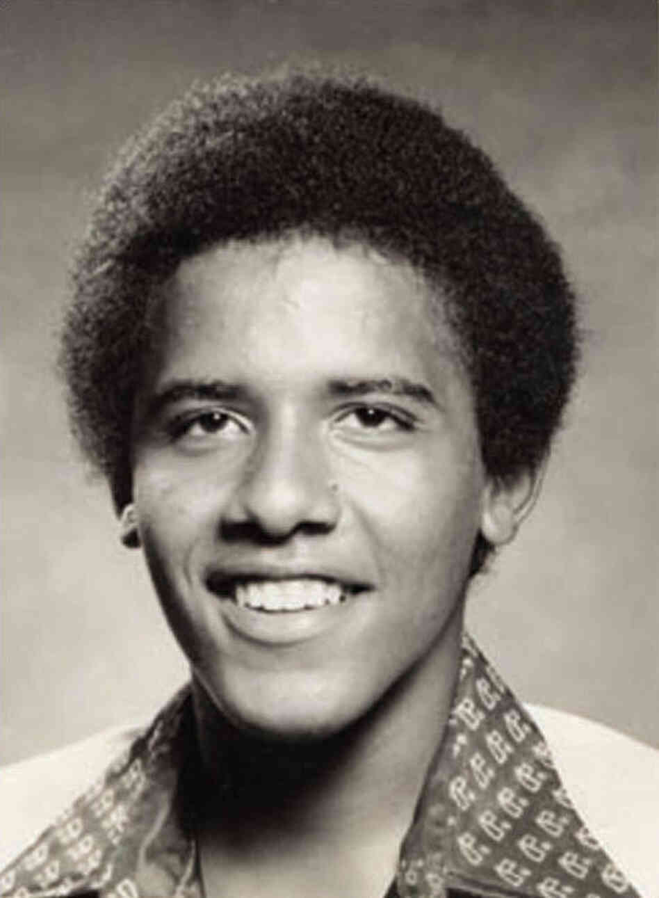 Barack Obama used this photo on his application to Occidental College.