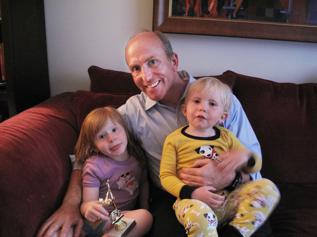 Despite being single, B.J. Holt decided to start a family on his own. Christina (left) and brother Payson were born via an egg donor and surrogate mother.