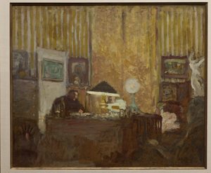 Thadee Natanson, depicted here at his desk in an Edouard Vuillard oil painting from 1899, was from a prominent family of bankers. He was one of Vuillard's loyal supporters and helped the artist achieve recognition in Paris in the 1890s.