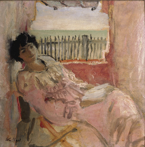 Lucy Hessel, depicted above at the seaside in 1940, was Vuillard's friend, muse and lover for more than 40 years. She was also the wife of art collector and Vuillard supporter Jos Hessel. Vuillard was with Hessel when he died in June 1940.