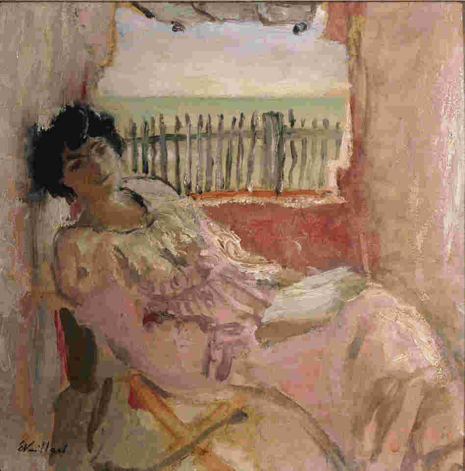 Lucy Hessel, depicted above at the seaside in 1940, was Vuillard's friend, muse and lover for more than 40 years. She was also the wife of art collector and Vuillard supporter Jos Hessel. Vuillard was with Hessel when he died in June 1940.