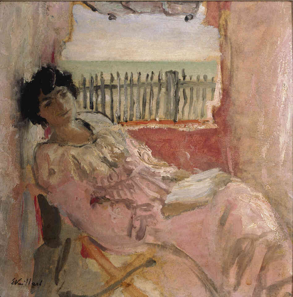Lucy Hessel, depicted above at the seaside in 1940, was Vuillard's friend, muse and lover for more than 40 years. She was also the wife of art collector and Vuillard supporter Jos Hessel. Vuillard was with Hessel when he died in June 1940.