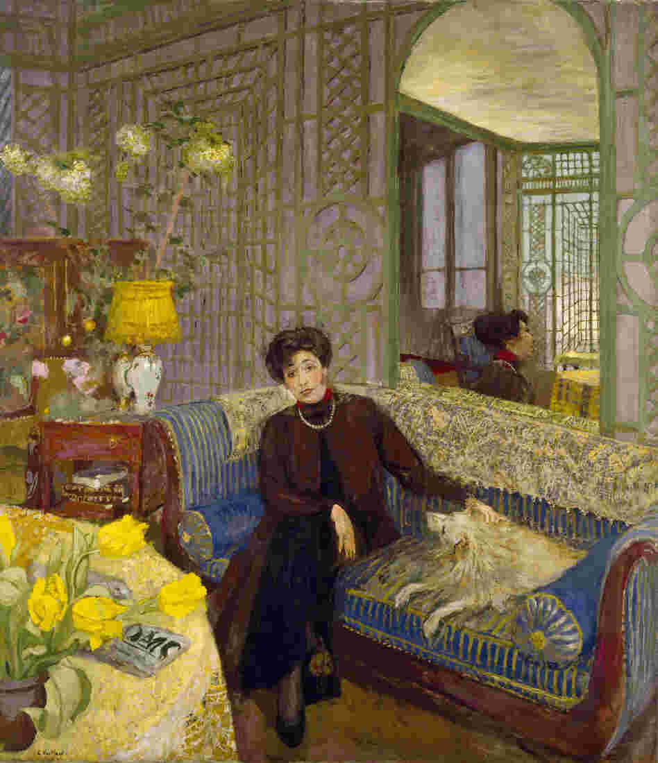 Vuillard's paintings are full of patterns. This lively 1914 portrait depicts Marcelle Aron, Lucy Hessel's first cousin, in the conservatory of her Paris apartment. She was married to writer Tristan Bernard.