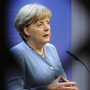 German Chancellor Angela Merkel speaks during a press conference in Brussels.