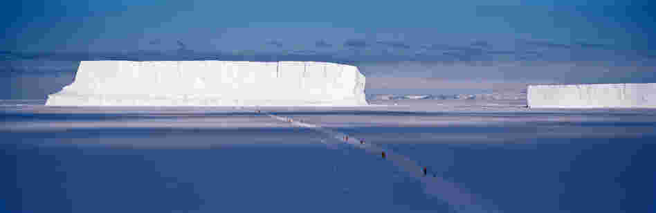 Walking to the Iceberg, Cape Washington, Antarctica, 2006
