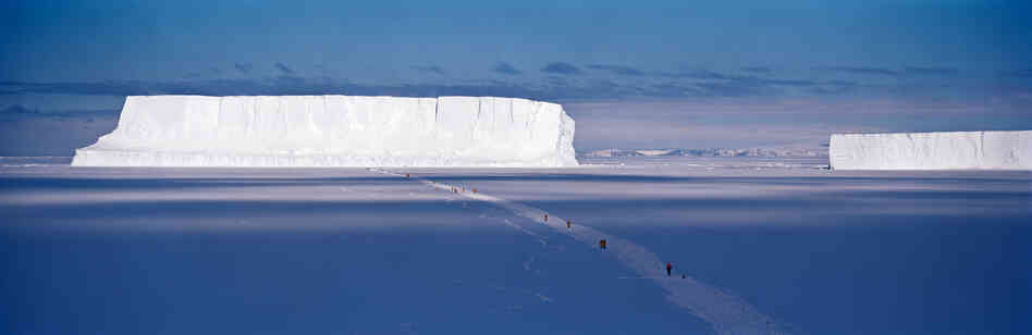Walking to the Iceberg, Cape Washington, Antarctica, 2006
