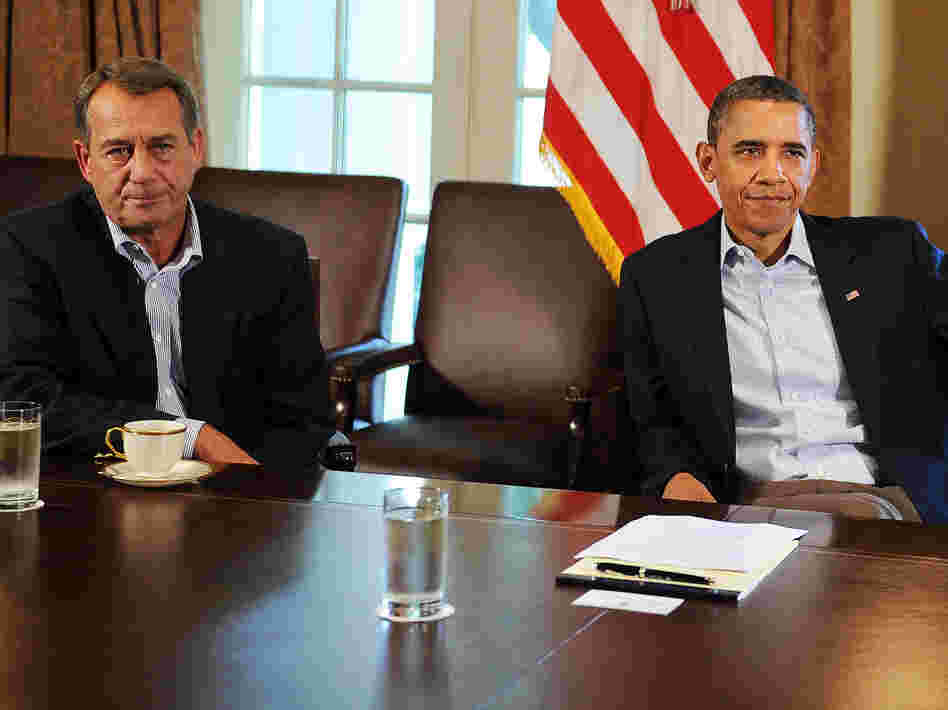 House Speaker John Boehner, R-Ohio, and President Obama at the White House.